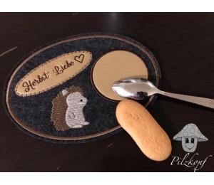 Stickdatei - Igelchen Vollstick inkl. Puschendatei